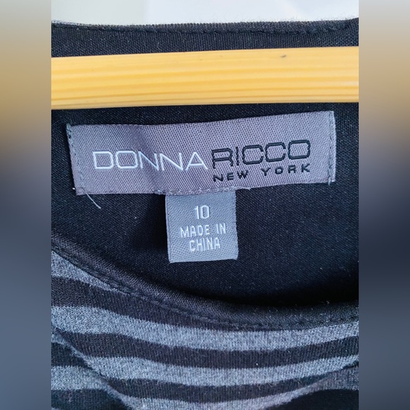 Size 10(US) Black\Grey dress in stretch fabric - Picture 4 of 4